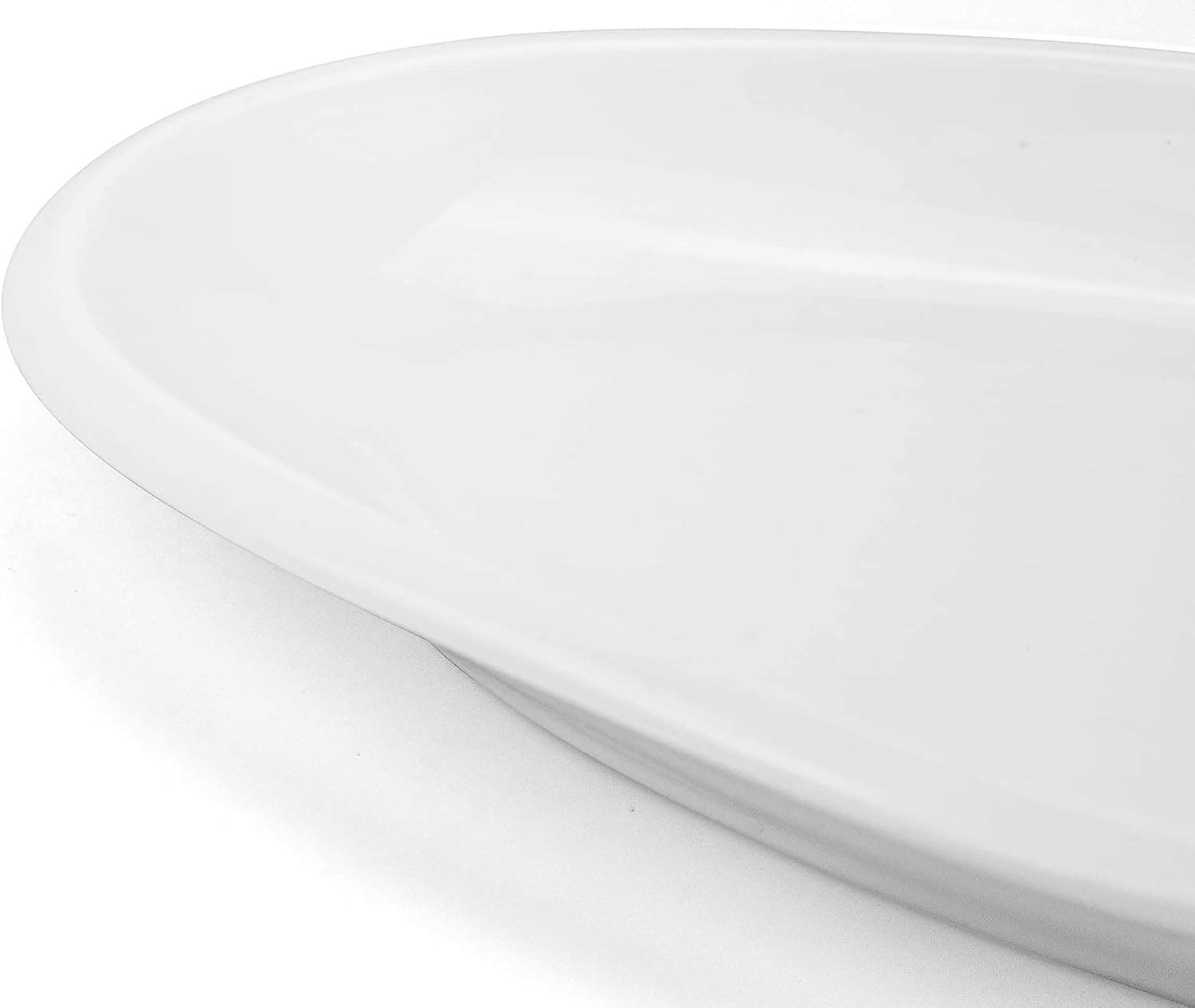 White Porcelain Oval Serving Platters Set