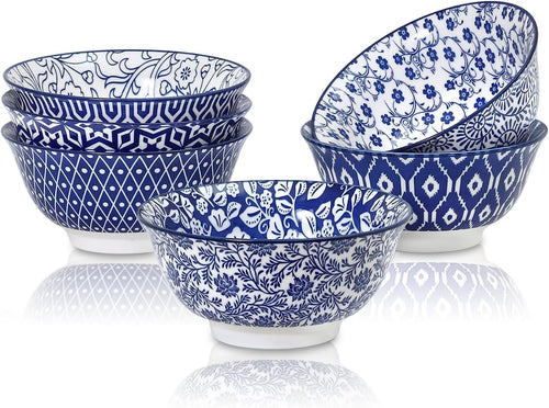 Colorful Porcelain Ice Cream Bowls Set
