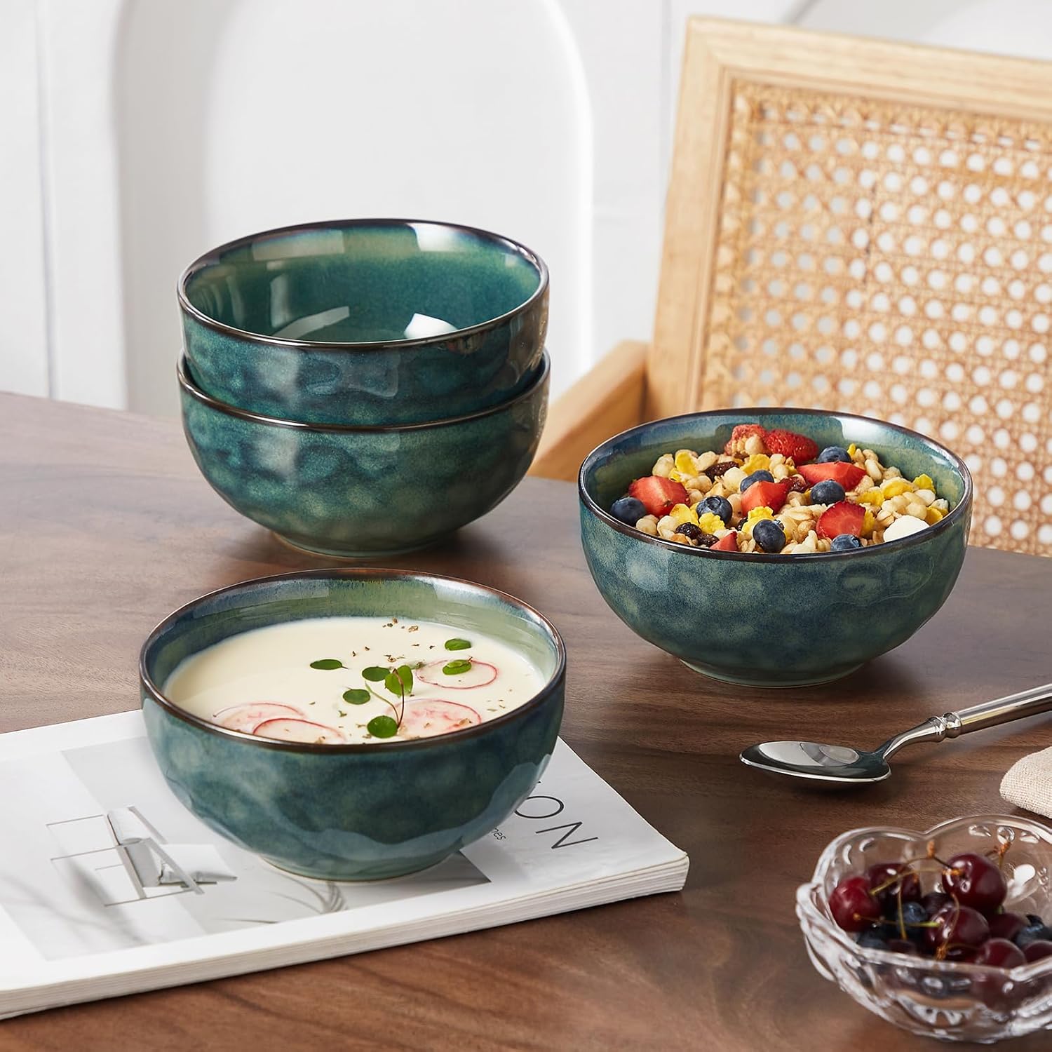 Starry Ceramic Soup Bowls Set