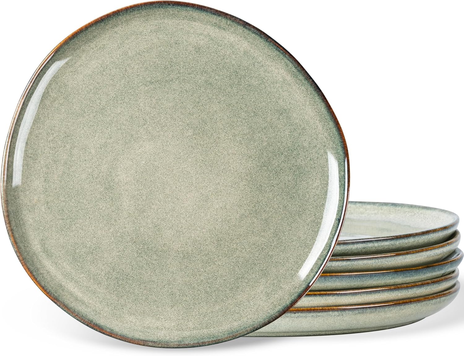 Reactive Glaze Ceramic Plates Set